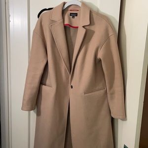 Top shop camel coat size 8
